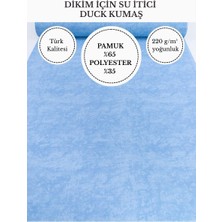 FabricsTown Mermer Efektli Su Itici Duck Kumaş | 220 G/m² | %65 Pamuk %35 Polyester | 180 cm En