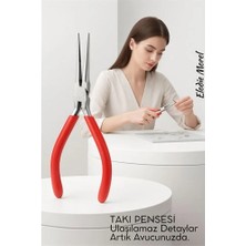 Mey İthalat Bfs Profesyonel Uzun Ince Sivri Uçlu Kargaburun Takı Pensesi 12 cm - Hassas Mücevherat Onarımı