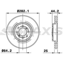 Braxis On Fren Dısk Aynası Mg Zr Zs 1.8ı 2.5ı 2.0td