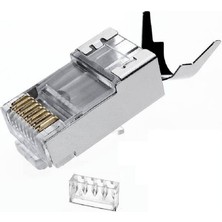 Binbir Göz Bilgisayar Qport Q-J710M CAT7/CAT6A Metal&ayraçlı RJ45 Konnektör 10'lu