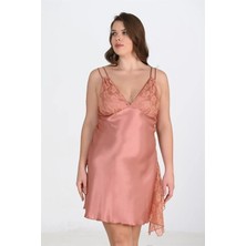 Dodes Dodes Büyük Beden Bakır Gecelik  2109