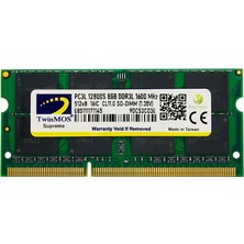 Binbir Göz Bilgisayar Twınmos 8gb 1600MHZ Ddr3 1.35V MDD3L8GB1600N Notebook Ram