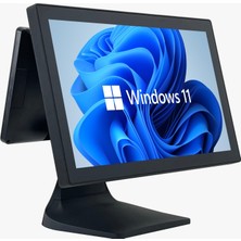 Binbir Göz Bilgisayar Iromx BP-718W11 I5 7.gen 8gb 128GB 18.5"+11.6" Wıfı/com/usb3.0 Endüstriyel Pos Pc