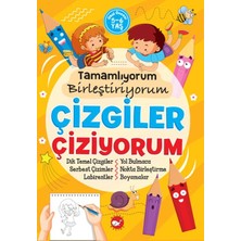 Binbir Göz Kitap Tamamlıyorum Birleştiriyorum - Çizgiler Çiziyorum