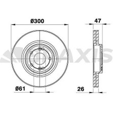 Braxis On Fren Dısk Aynası Laguna Iı 1.6 / 1.8 / 1.9dcı / 2.0 (5 Bıjon)