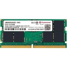 Binbir Göz Bilgisayar Transcend 16GB 4800MHZ Ddr5 1.1V JM4800ASE-16G Notebook Ram