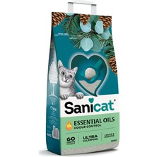 Sanicat Essential Oils Sedir Ve Okaliptus Kokulu Kedi Kumu 10 Kg