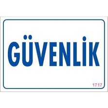 K&A Güvenlik Uyarı Levhası 17,5X25 KOD:1717