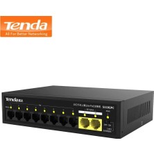 Binbir Göz Bilgisayar Tenda S110GPC 10 Port 10/100 8 Port Poe 2 Port Gıgabıt Uplınk Yonetılemez Desktop Swıtch