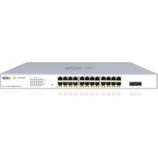 Binbir Göz Bilgisayar Wı-Tek WI-PCES326GF(V2) 24 Port 10/100/1000 24 Port Poe 2 x Sfp 370W Cloud Yönetilebilir Rack Mount Swıtch