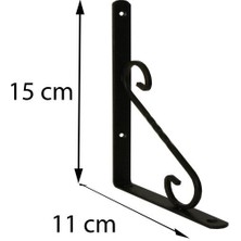 K&A Ferforje Raf Altı No:1 Siyah