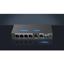 Binbir Göz Bilgisayar Ruıjıe Reyee RG-ES206GS-P 4 Port 10/100/1000 4 Port Poe+ 1xge Uplınk 1 x Sfp 54W Rujıe Cloud Yonetılebılır Desktop Swıtc