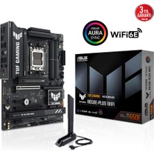 Binbir Göz Bilgisayar Asus Tuf Gamıng B650E-PLUS Wıfı 4xddr5 Hdmı+Dp 3xm2 Am5 Anakart