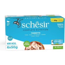 Schesir C100 Multipack Tuna Kedi Konservesi 6x50 Gr