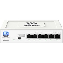 Binbir Göz Bilgisayar Wı-Tek Wıkıng WK-PS206 4 Port 10/100 4 Port Poe 2fe Uplınk 45W Yonetılemez Desktop Swıtch
