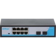 Binbir Göz Bilgisayar Hruı HR901-AF-8P2S 8 Port 10/100/1000 8 Port Poe 2 x Sfp 120W Yonetılemez Swıtch