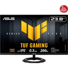 Binbir Göz Bilgisayar Asus Tuf Gamıng VG249Q5R 23.8" 0.3ms 200Hz Hdmı/dp Vesa IPS LED Gamıng Monıtor
