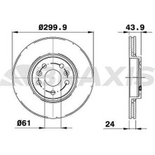 Braxis On Fren Dısk Aynası Scenıc Iı Grand Scenıc Iı 2.0 Dcı 05= (Hava Kanallı)
