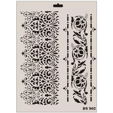 K&A Rich Dantel Seri DN-902 Stencil 35X25 cm