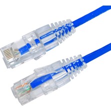 Binbir Göz Bilgisayar Ager AC-602-0015 15CM Utp Slım Cat6 Patch Kablo Mavi Cu, Lszh Awg 28