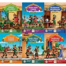 Binbir Göz Kitap Güler Yüzle Tatlı Söz - Hacivat'la Karagöz Dizisi (6 Kitap)(Değerler Eğitimi)