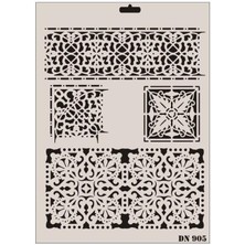 K&A Rich Dantel Seri DN-905 Stencil 35X25 cm