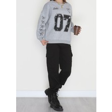 3 Iplik Şardonlu Oversize Sweatshirt - S/m Salaş Rahat Sweatshirt