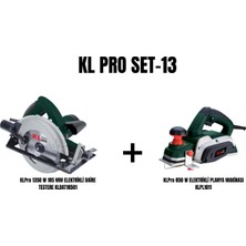 Klpro Set-13 (1350 W 185 mm Elektrikli Daire TESTERE+850 W Planya Makinası )