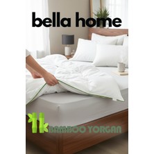 Bella Home Çift Kişilik Bamboo Yorgan - 195X215 cm - Orijinal Keten Çantalı