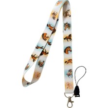 Horse Temalı Boyun Askı Ipi (B91)