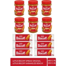 Lotus Bıscoff 250GR. x 6 Adet Bıscoff Spread Orıgınal 400 gr x 6 Adet