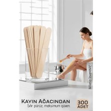 Shopwave Premium Ahşap Ağda Spatulası 300’LÜ Paket - Profesyonel Salon Tipi Steril ve Pürüzsüz Yüzey - 14 cm