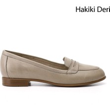 Gönderi(r) Kadın Bej Antik  Hakiki Deri Babet