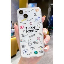 3gen Case iPhone 15 Uyumlu Sevimli Kediler Desenli Şeffaf Silikon Kılıf