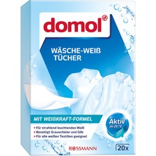 Domol Beyazlatıcı Çamaşır Mendili 20 Adet