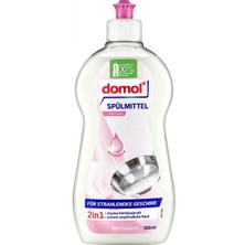 Domol Elde Yıkama Bulaşık Deterjanı 500 ml Güçlü Yağ Çözme Etkisiyle Hassas Ciltler İçin