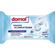 Domol Islak Temizlik Bezi 50'li FSC Sertifikalı 20 x 18 cm Ev ve Ofis Kullanımına Uygun Yüksek Emicilik