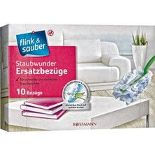 Flink & Sauber Toz Alma Aparatı Yedek Kılıf 10'lu Pamuk Malzeme ile Pratik Temizlik