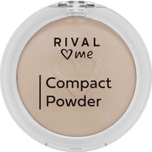 Rival Me Rival Loves Me No:01 Porcelain Kompakt Pudra Kadifemsi Yumuşaklık ile  Mat Cilt Hissi