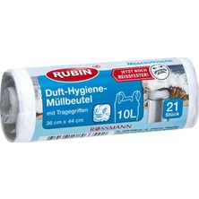 Rubin Çöp Torbası - Deniz Ferahlığı 36 x 44 cm 10 lt 21'li