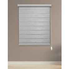 Perdego Gelincik Serisi Kırçıllı Gri Renk - Yüksek Kaliteli Bambu Zebra Perde