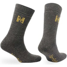 Norfolk Gabby Merinos Yünü ve Bambu Tam Yastıklı Termal Outdoor Çorabı Kahverengi