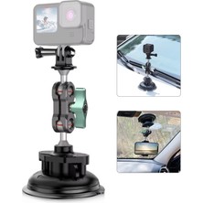 Fimtech Aksiyon Kameraları ve Telefon Için Ayarlanabilir Araç Içi Vantuz Tutucu