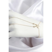 Epilons Pirinç Zirkon Taşlı Yıldız Model Gold Renk Şahmeran - TJ-SN710