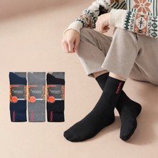 Kral Socks Termal Kışlık Kalın Havlu Erkek Soket Dikişsiz (3 Çift) Soket Penye Havlu Çorap