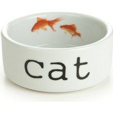 Xmpdby Beeztees Kedi Mama Su Kabı, Seramik, Beyaz, 11,5cm, 300ML