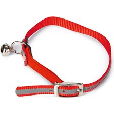 Xmpdby Beeztees Kedi Boyun Tasması, Fosforlu Kırmızı, 24,5-29,5cm