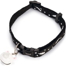 Xmpdby Beeztees Kedi Boyun Tasması, Zilli, Siyah, 20-30CM