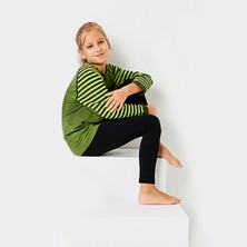 Thermoform Ultimate Merino Çocuk Termal Uzun Kollu İçlik Seti Yeşil Dikişsiz Tasarım Kız Çocuk