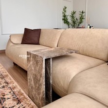 Adomar Marble Emperador Mermer Yan Sehpa